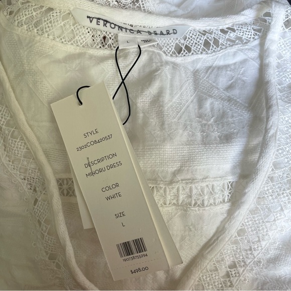 Veronica Beard White Midi Dress - Picture 10 of 11